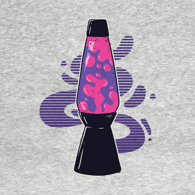 Funky Vintage Lava Lamp Illustration by SLAG_Creative